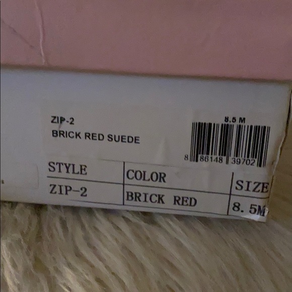 Brick red suede Jeffrey Campbell wedges - Picture 2 of 4